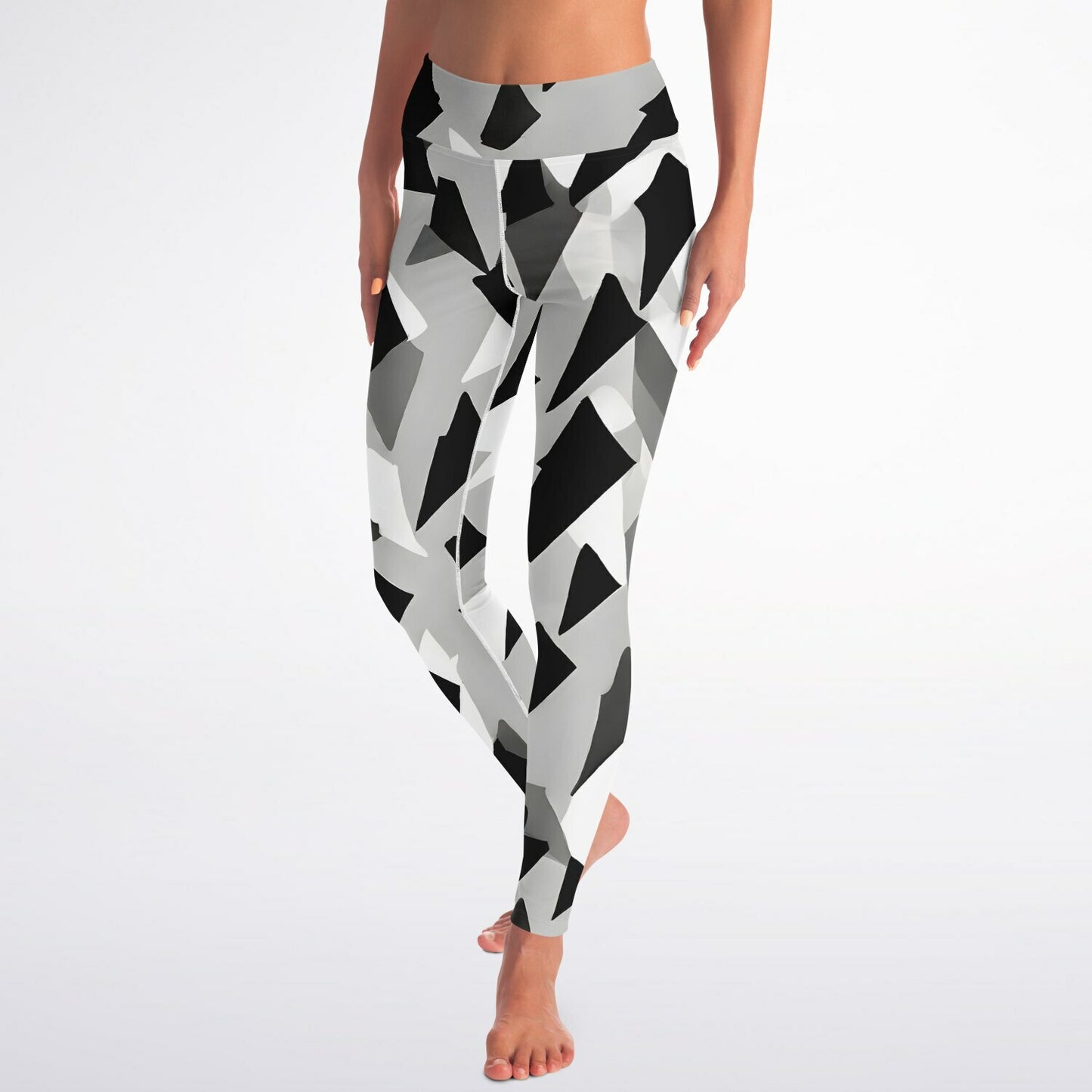 Geometric triangle Print Yoga Leggings