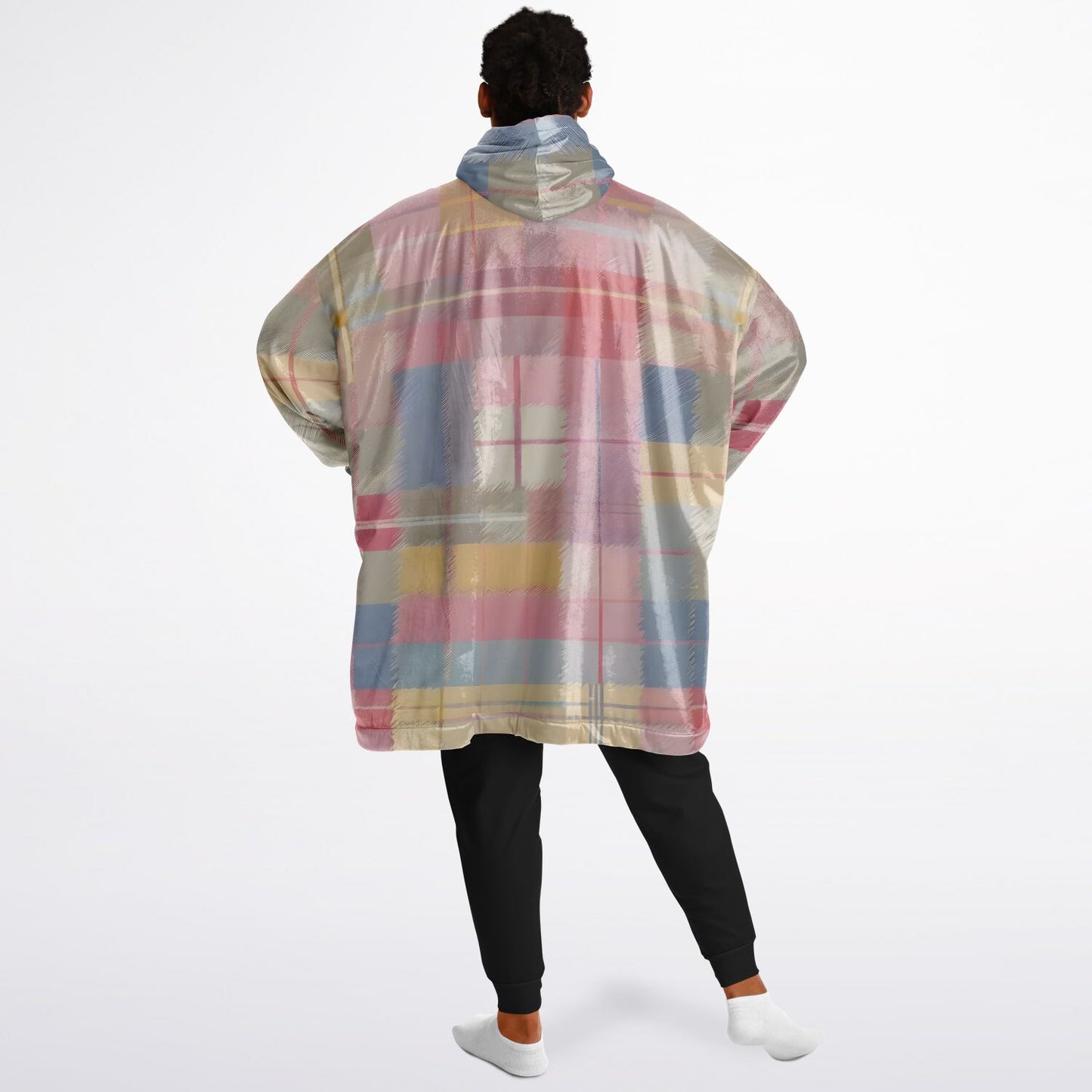 Pastel Tartan Snug Hoodie - Fleece Hoodie - Essential Hoodie
