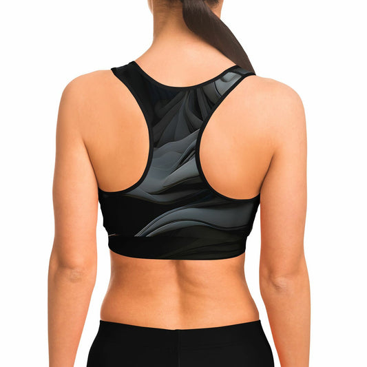 Charcoal Smoke Sports Bra