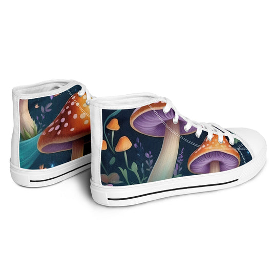 Magical Mushrooms High Tops - Rave Shoes with A Bold Style and All-Day Comfort