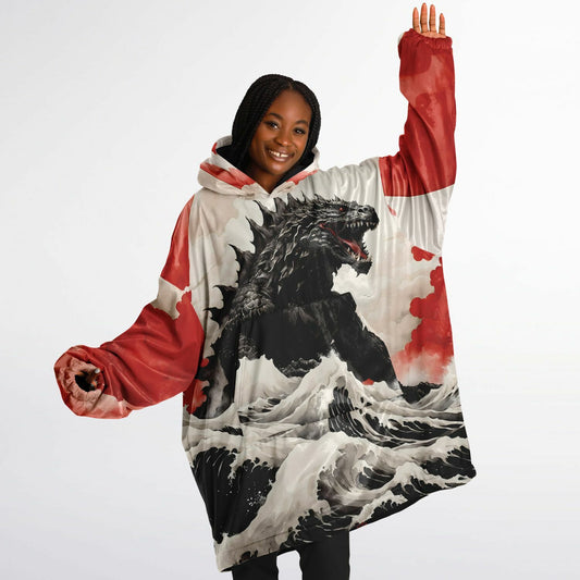 Anime Godzilla Snug Hoodie - Comfortable Fleece Hoodie - Essentials Hoodie