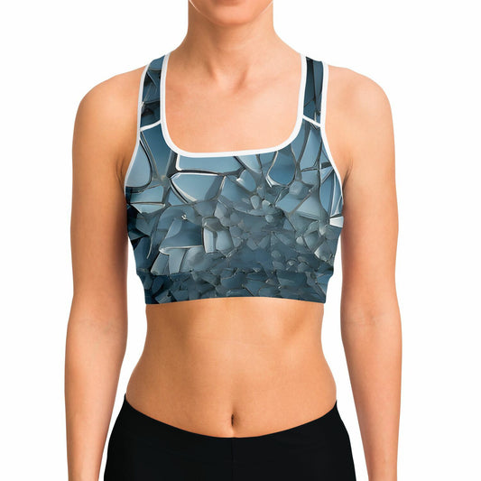 Diamond Blue Sports Bra