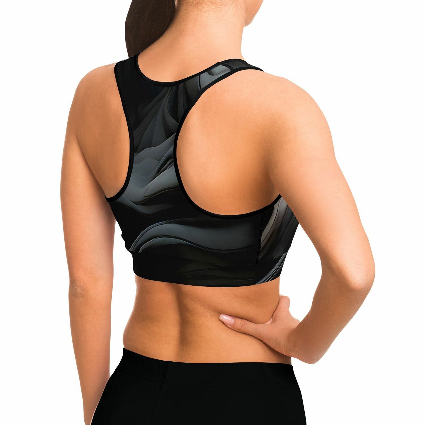 Charcoal Smoke Sports Bra