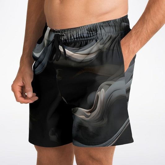 Charcoal Black Athletic Shorts