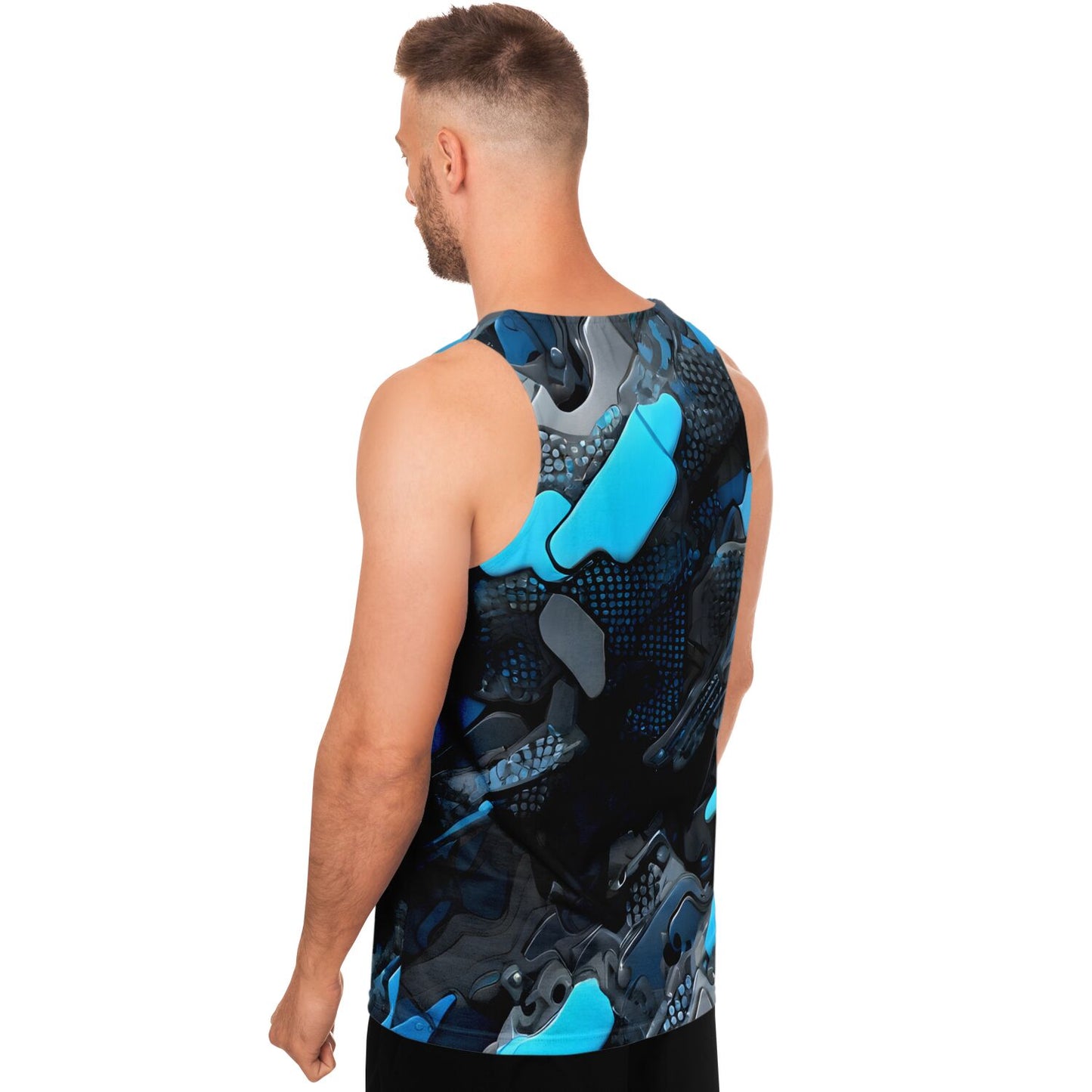 Blue Camo Unisex Tank Top